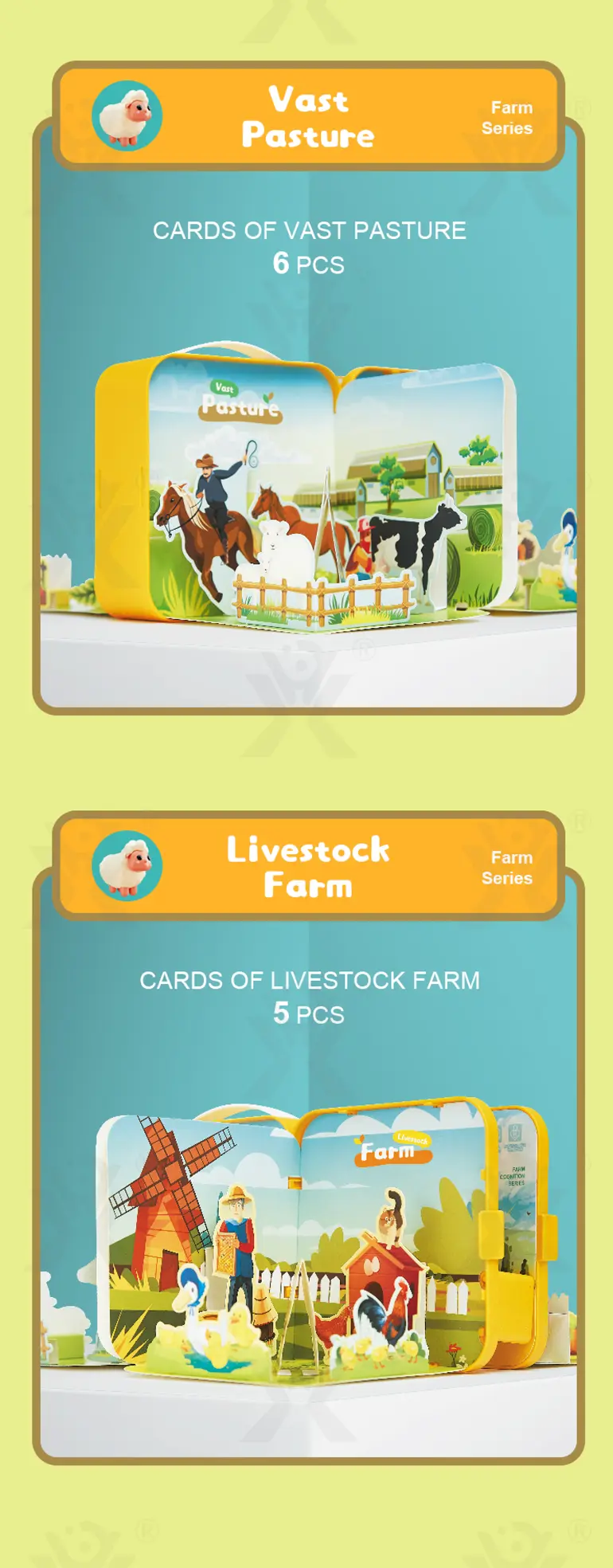 3D Story Book Farm Theme, DIY Quiet Book (TB-4464184) — illustrated product details, panel 3
