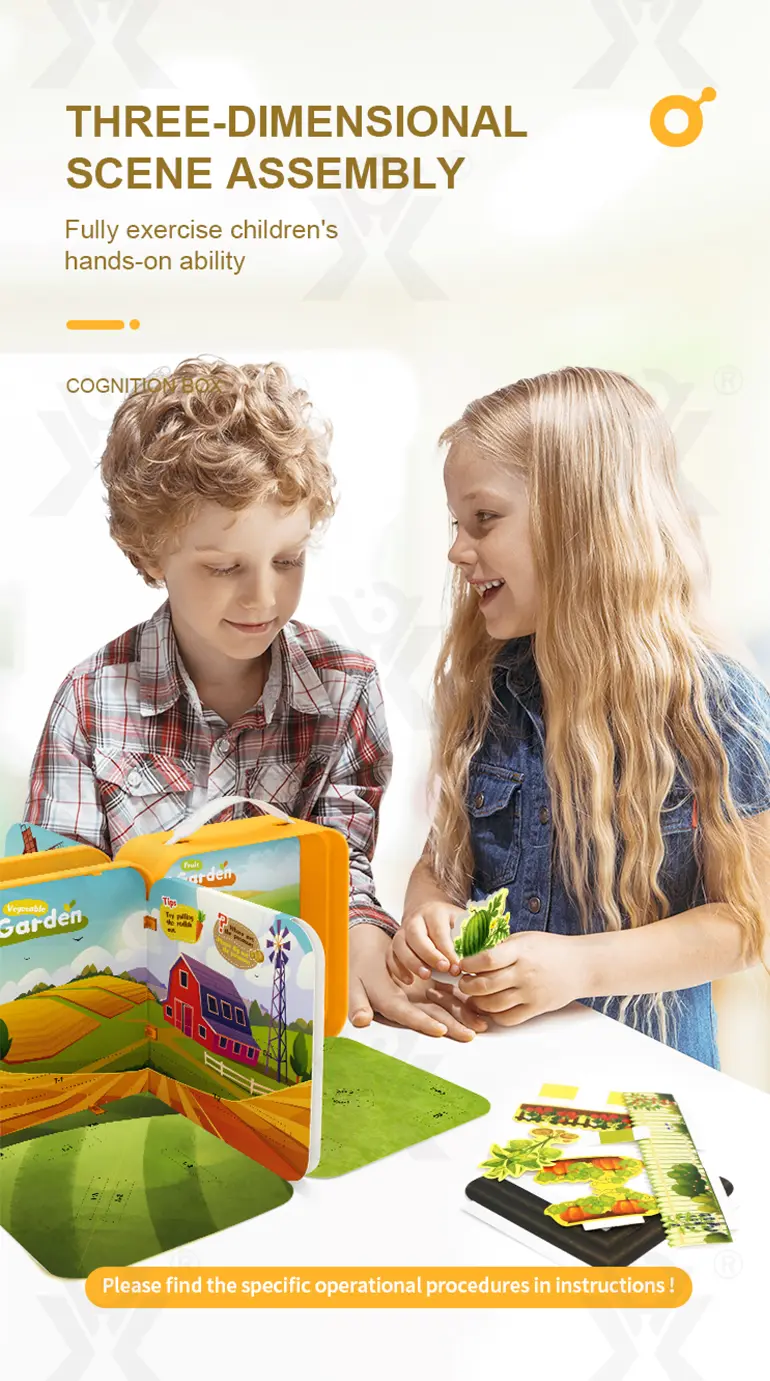 3D Story Book Farm Theme, DIY Quiet Book (TB-4464184) — illustrated product details, panel 4