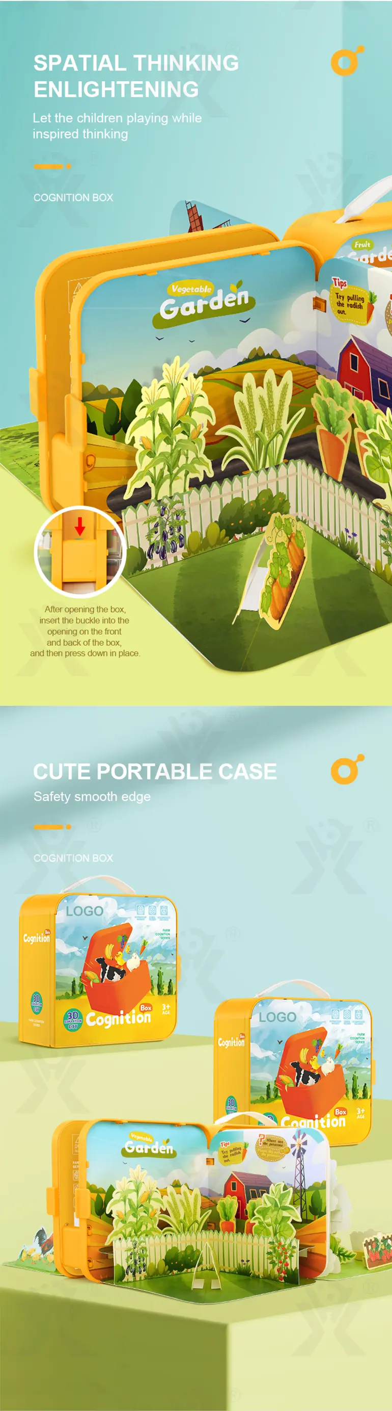 3D Story Book Farm Theme, DIY Quiet Book (TB-4464184) — illustrated product details, panel 5