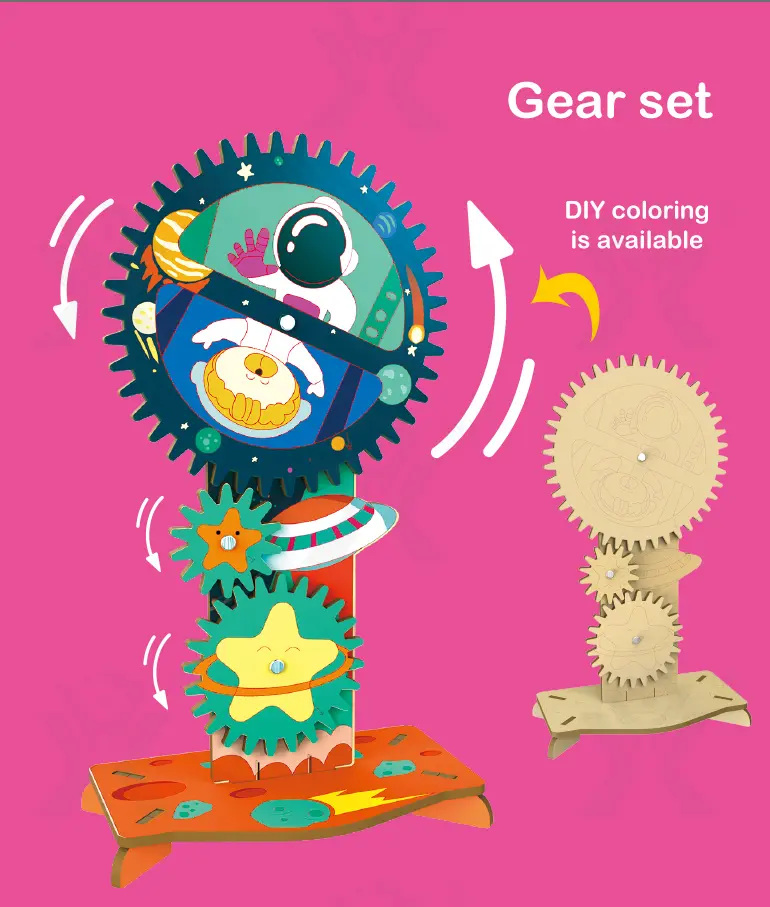 STEM Set, 4 in 1 Hydraulic Machinery Kit (TB-4399260) — illustrated product details, panel 4