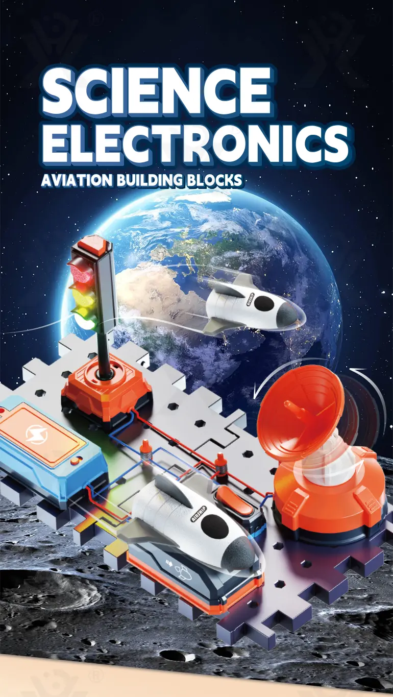 DIY Circuit Building Block Toy (TB-4454170) — illustrated product details, panel 1