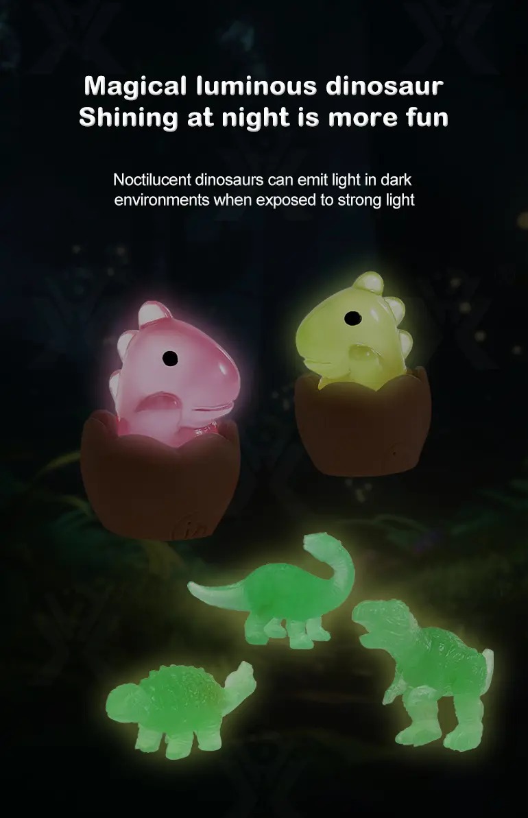 Dinosaur Soap, Vocalno Shape For Digging Play, Glow-in-the-Dark (TB-4399724) — illustrated product details, panel 3