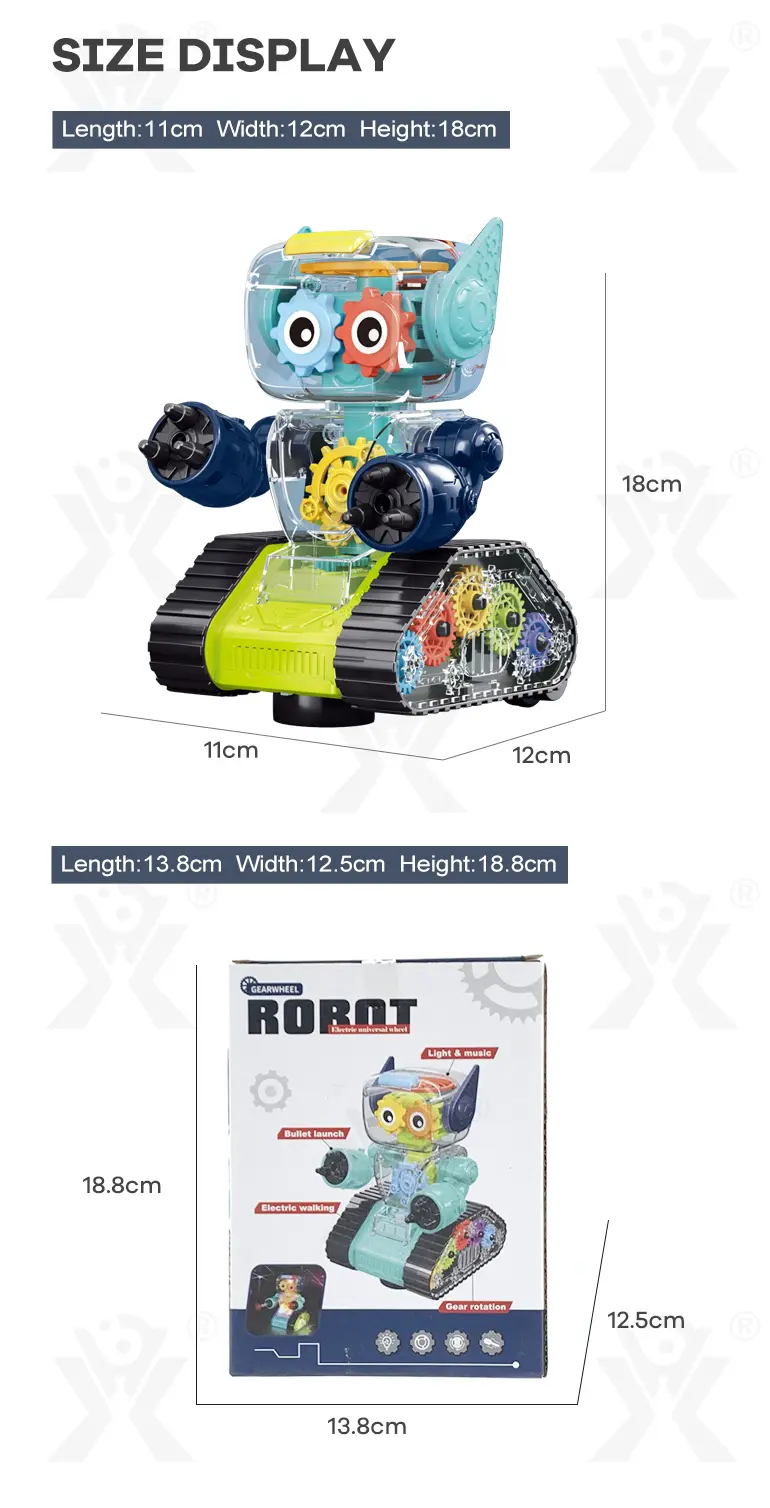 Transparent Gear Robots for Kids (TB-3995652) — illustrated product details, panel 9