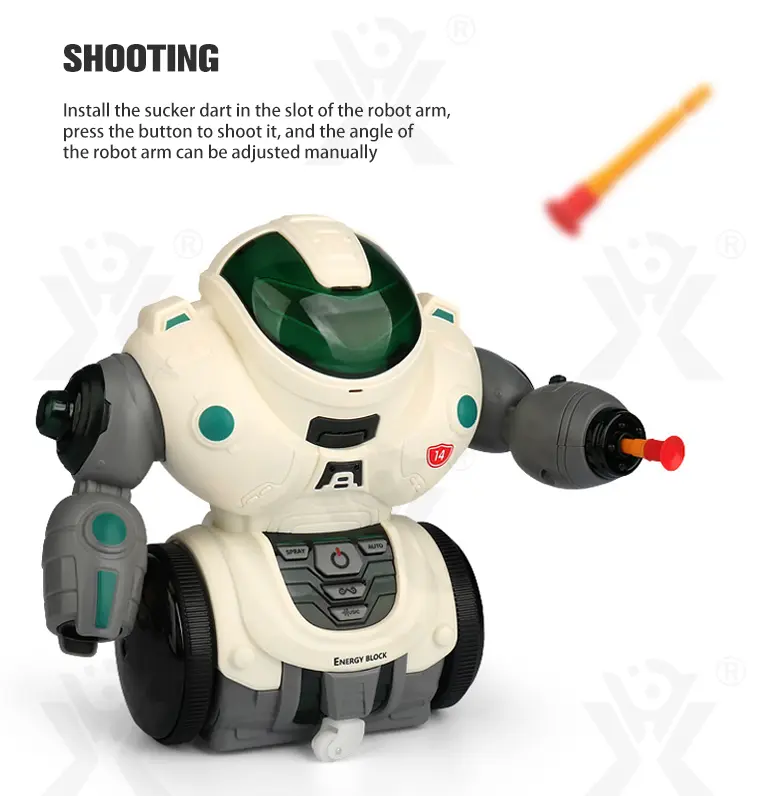 Electric Spray Robot Toys, Kid Robot Toys (TB-2258755) — illustrated product details, panel 3