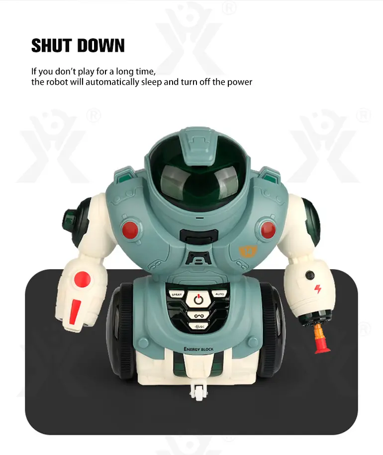Electric Spray Robot Toys, Kid Robot Toys (TB-2258755) — illustrated product details, panel 8