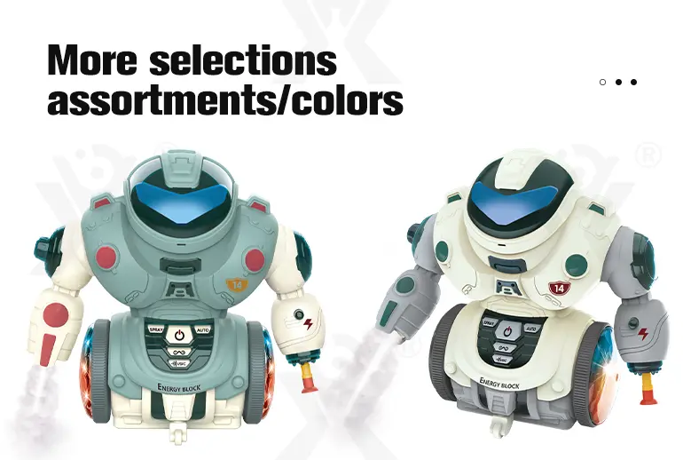Electric Spray Robot Toys, Kid Robot Toys (TB-2258755) — illustrated product details, panel 9