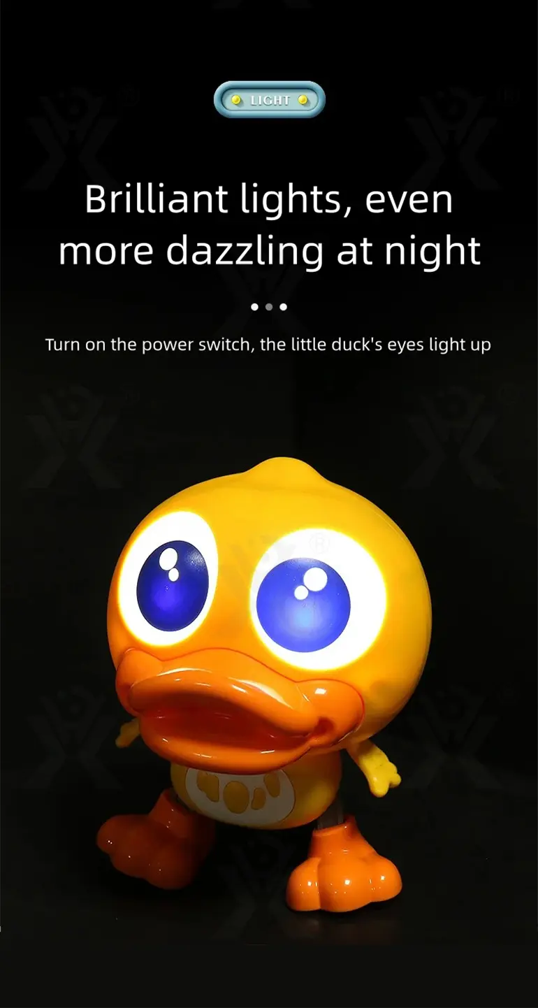 Electric Walking Duck Toy, Transformable, music, and light (TB-5064123) — illustrated product details, panel 7
