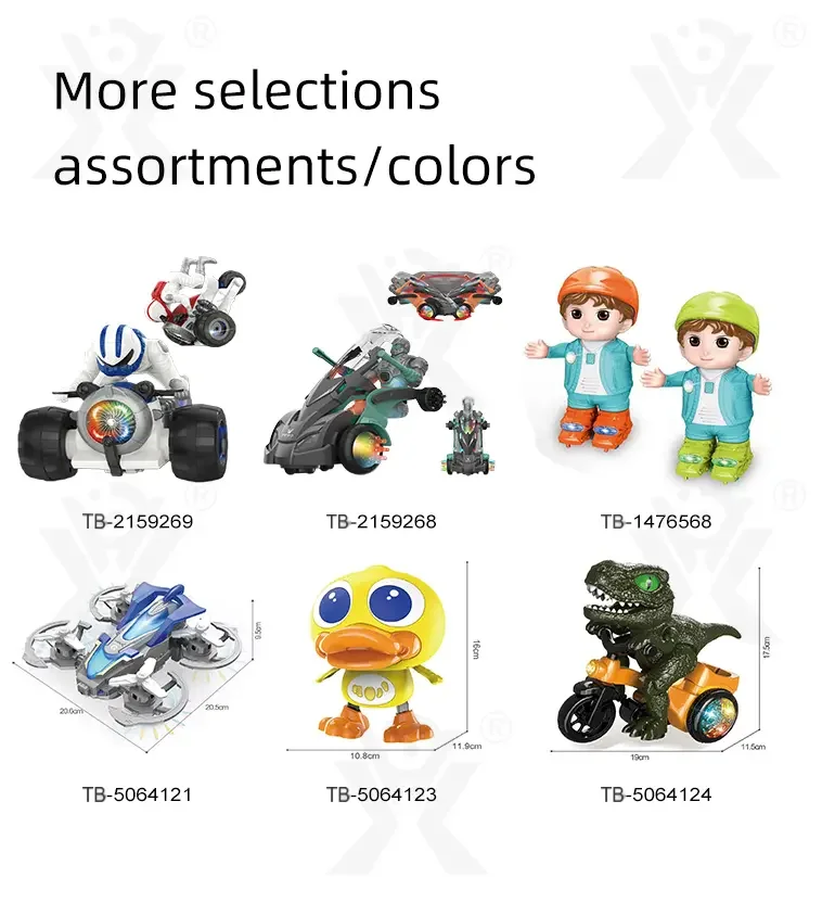 Electric Walking Duck Toy, Transformable, music, and light (TB-5064123) — illustrated product details, panel 8