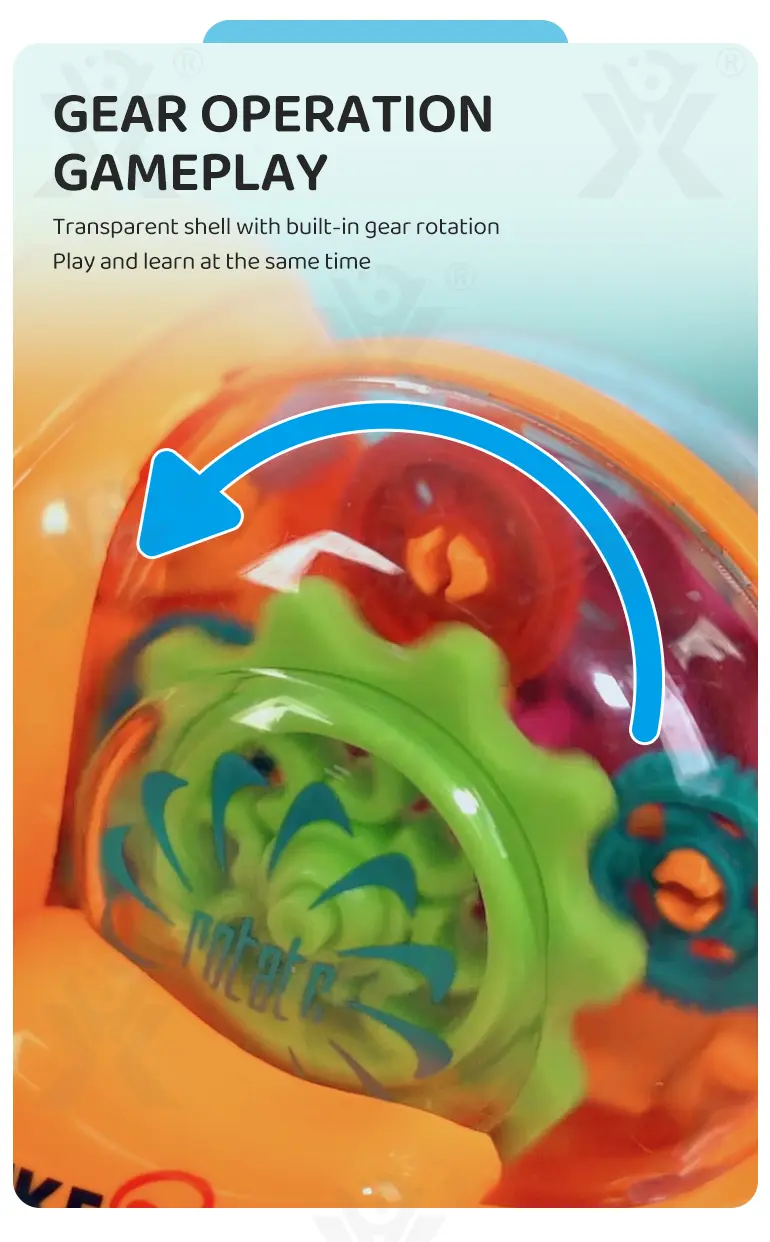 Duck Inertial Car Toy with Gear Transmission & Belt Drive for Kids (TB-4206671) — illustrated product details, panel 3