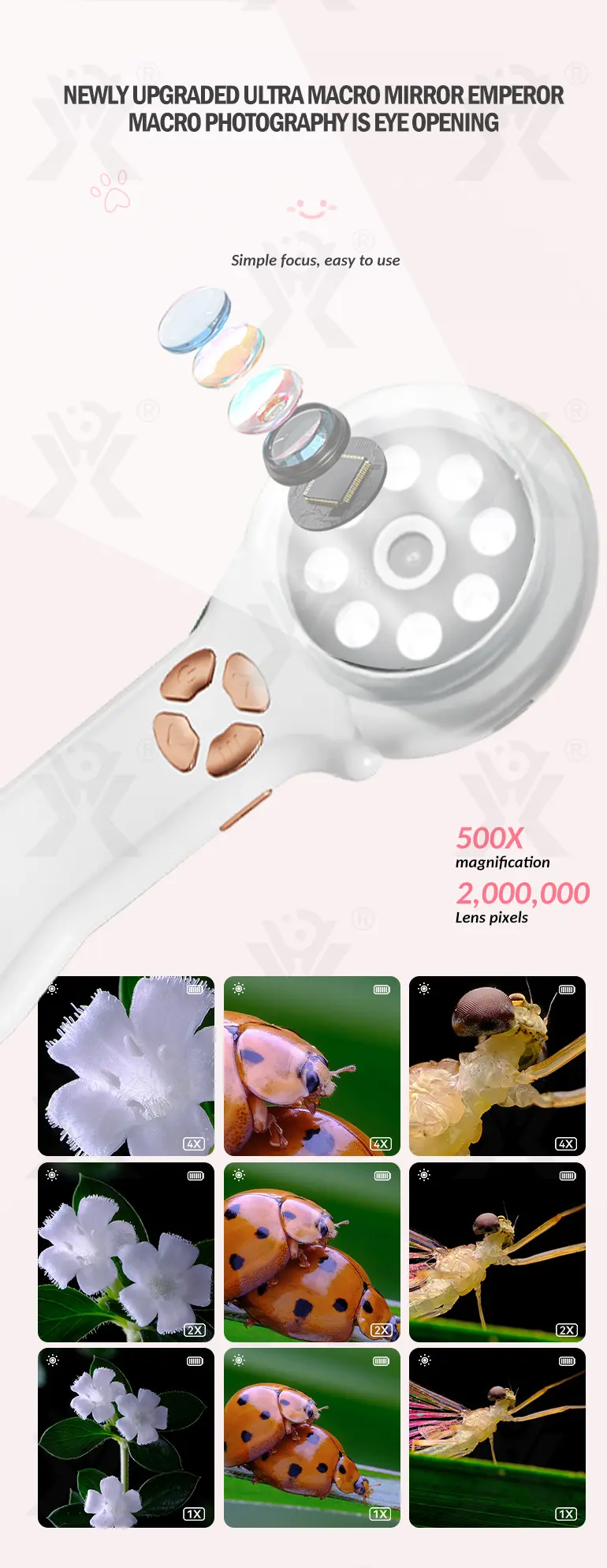Mini Handheld Digital Microscope, Portable (TB-4907860) — illustrated product details, panel 4