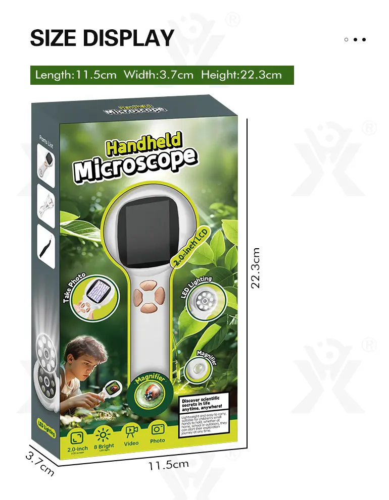 Mini Handheld Digital Microscope, Portable (TB-4907860) — illustrated product details, panel 7