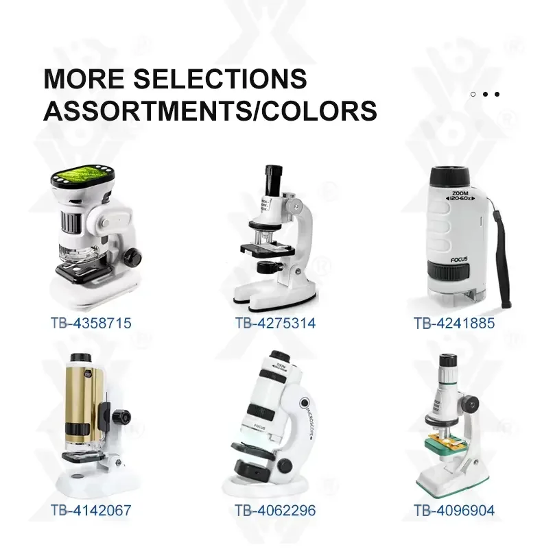 Portable Microscope Specimen Toy, Kids Microscope (TB-4266517) — illustrated product details, panel 6