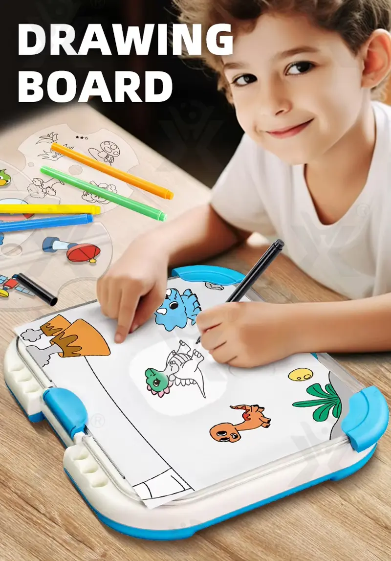 Kids Projection Drawing Board (TB-4192781) — illustrated product details, panel 1
