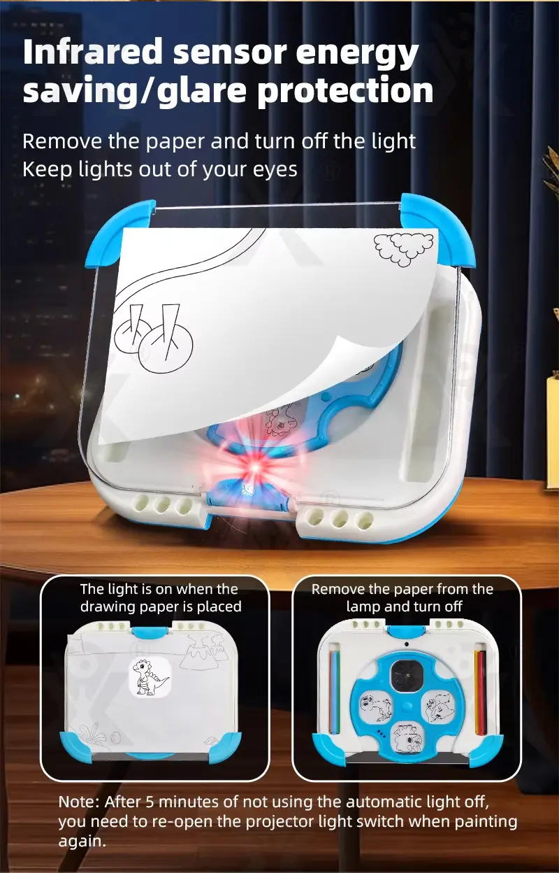 Kids Projection Drawing Board (TB-4192781) — illustrated product details, panel 3