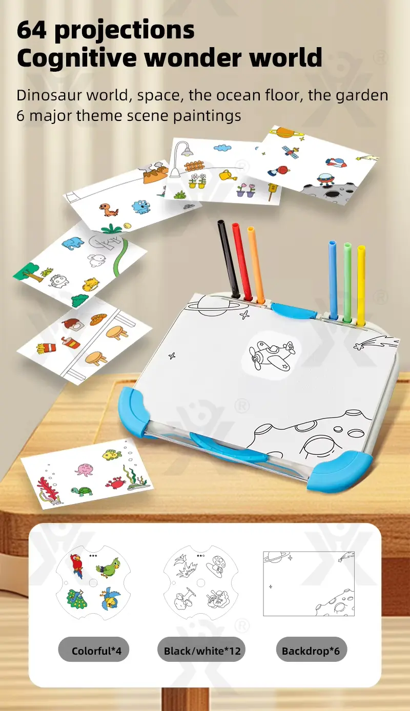 Kids Projection Drawing Board (TB-4192781) — illustrated product details, panel 4