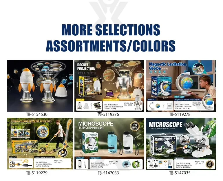 Star Projector Night Light, Space Rocket-Shaped Toy (TB-5154530) — illustrated product details, panel 5
