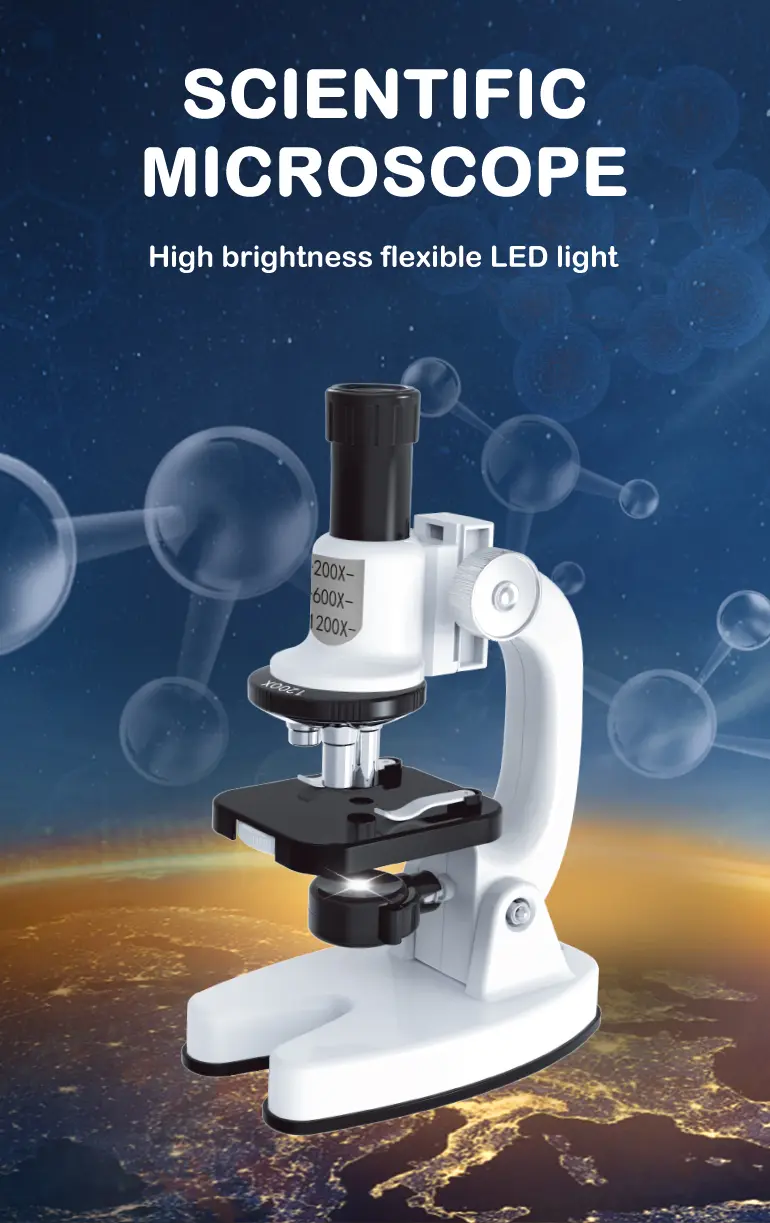 Scientific Microscope Set (TB-4241900) — illustrated product details, panel 1