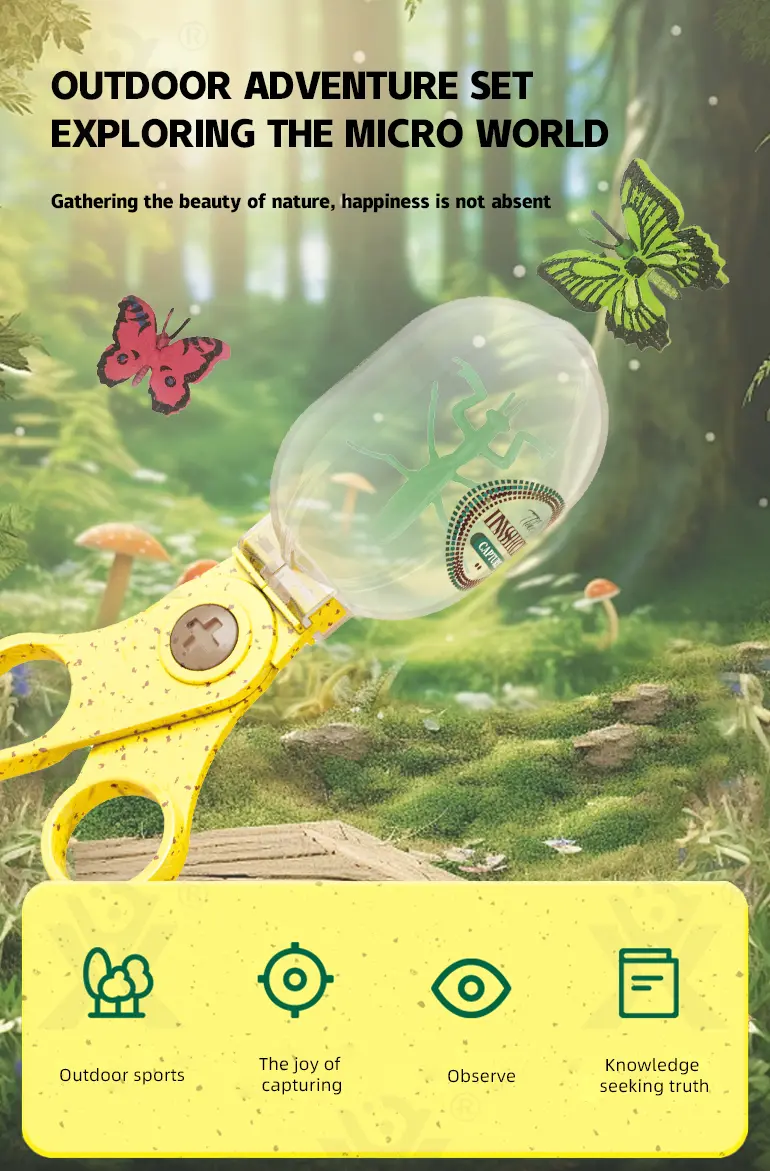 Portable Bug Catcher Scissors, Wheat Straw Toy Supply (TB-4476022) — illustrated product details, panel 1