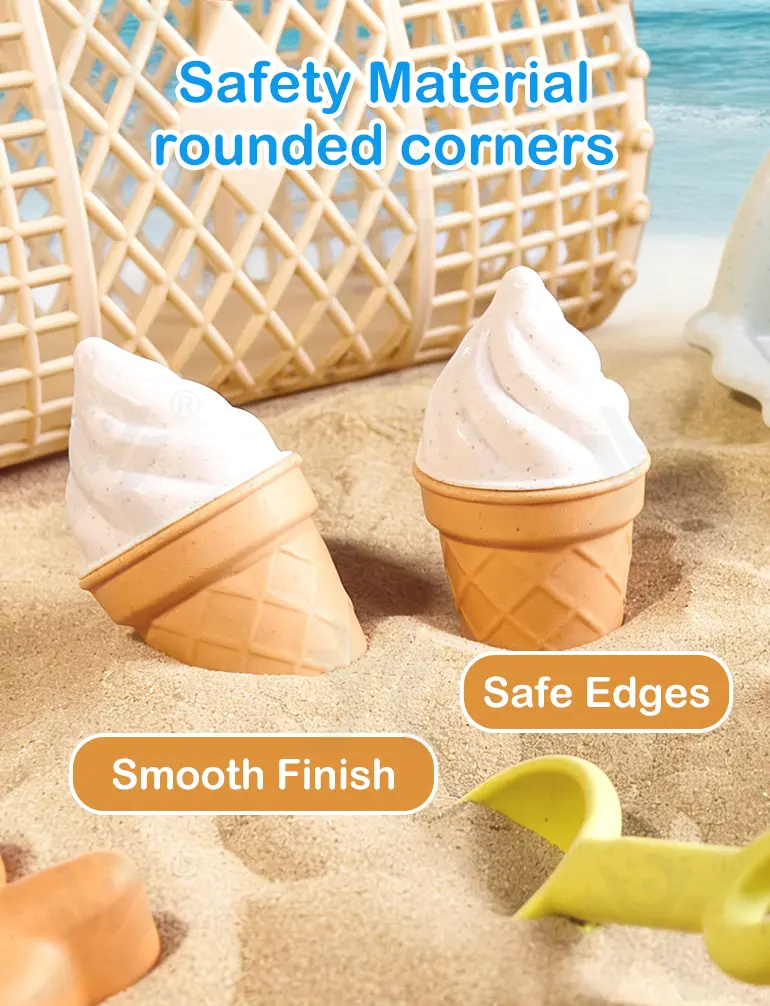 Cream Beach Basket Toy Set | Kids Sand Play Set (TB-5153319) — illustrated product details, panel 5
