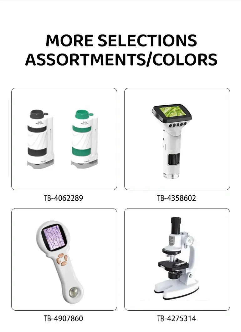 Digital Microscope Toy for Kids, Portable, Handled (TB-4978688) — illustrated product details, panel 10