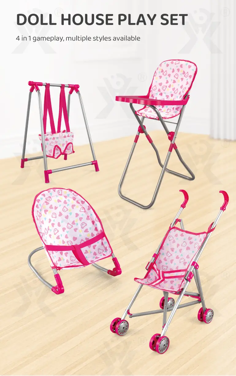 Dollhouse Play Set Toy (TB-4042018) — illustrated product details, panel 1