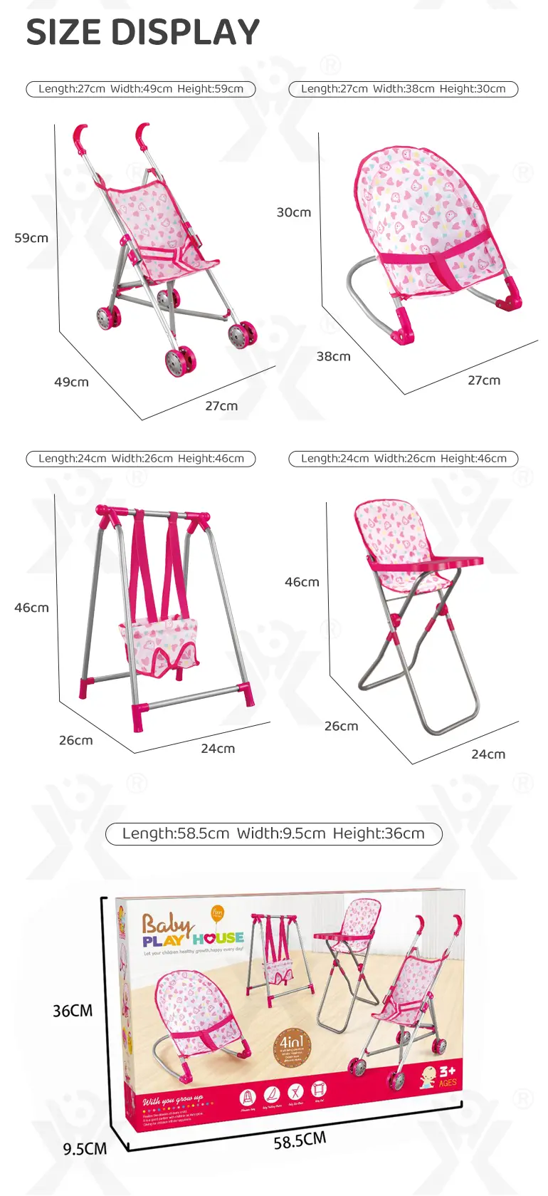 Dollhouse Play Set Toy (TB-4042018) — illustrated product details, panel 10
