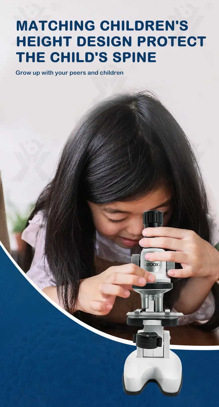 Biological Microscope Toy for Kids, Students (TB-4275314) — illustrated product details, panel 5