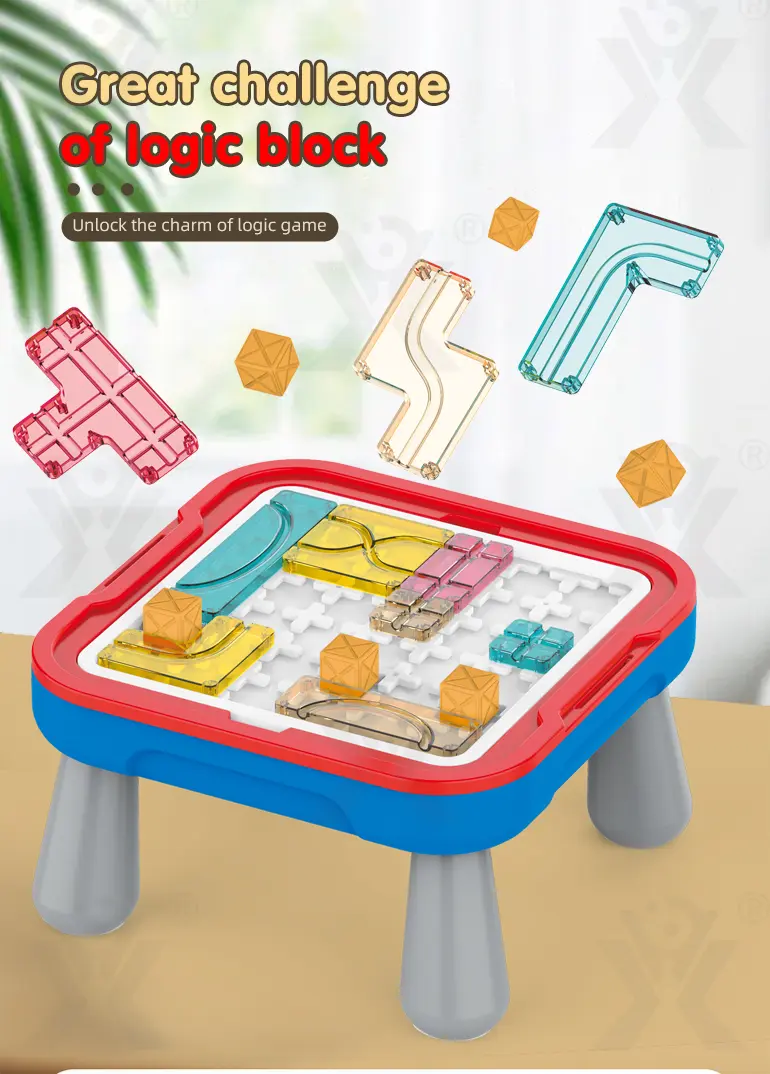 2-in-1 Kids Logic Block Tangram, DIY Tangram Board (TB-4039249) — illustrated product details, panel 1
