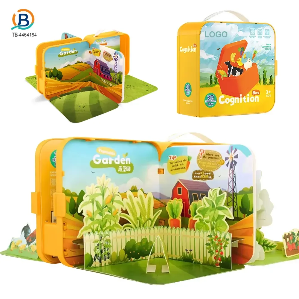 3D Story Book Farm Theme, DIY Quiet Book (TB-4464184) — product photograph 1