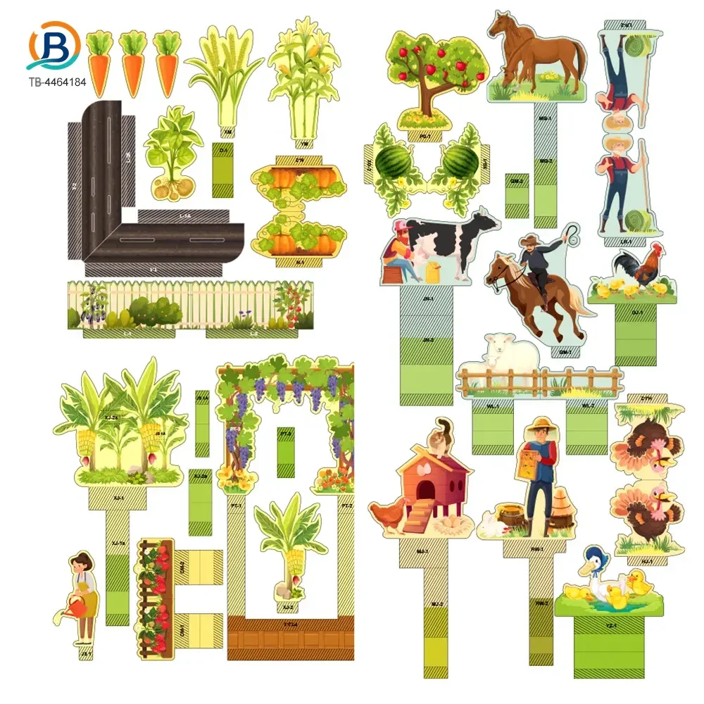 3D Story Book Farm Theme, DIY Quiet Book (TB-4464184) — product photograph 6