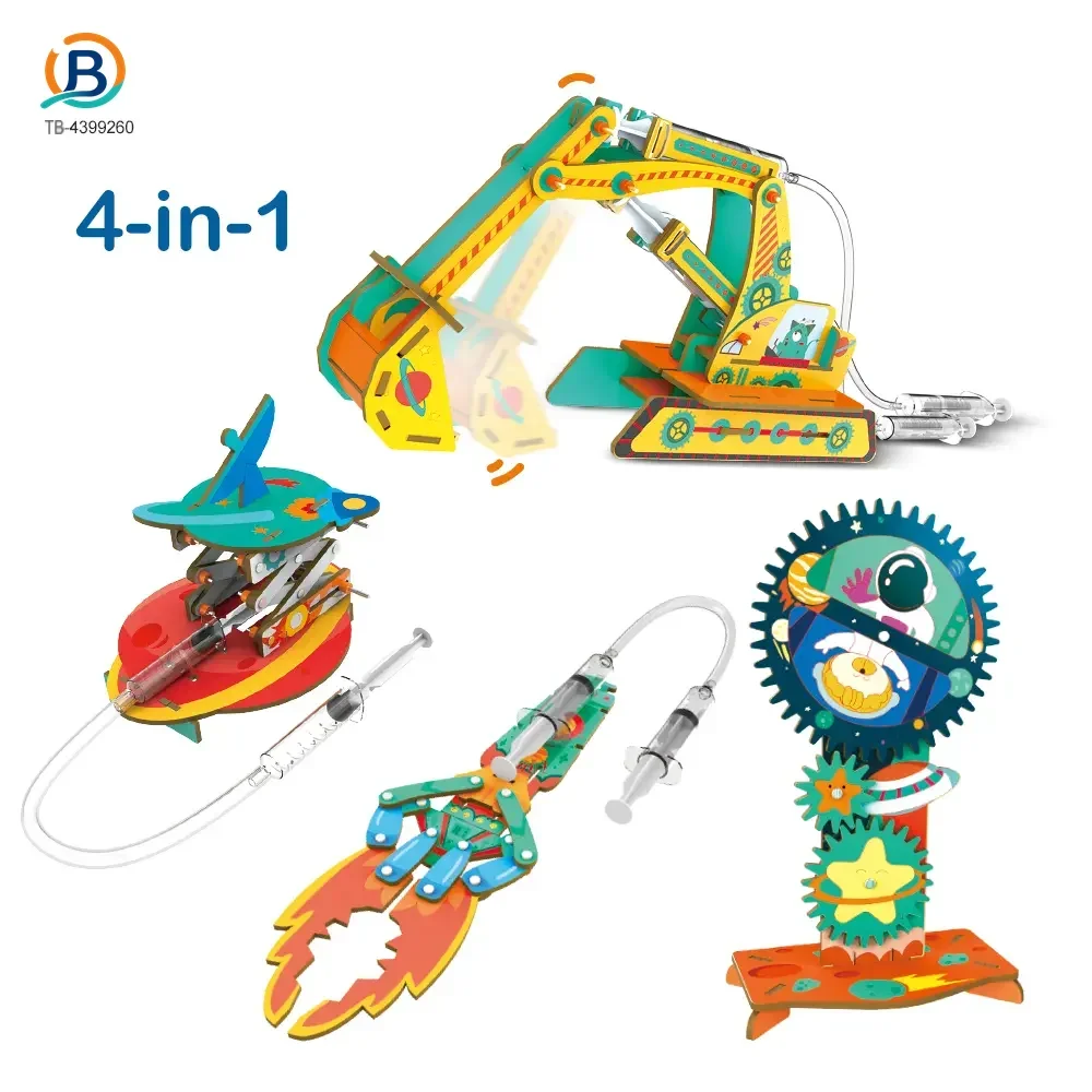 STEM Set, 4 in 1 Hydraulic Machinery Kit (TB-4399260) — product photograph 1