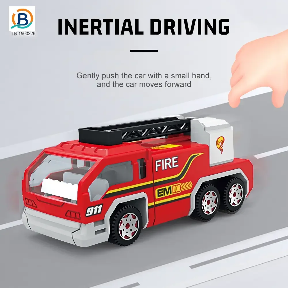 Diecast Fire Truck, Twist-Egg Style, 12 Collectable Style (TB-1500229) — product photograph 4