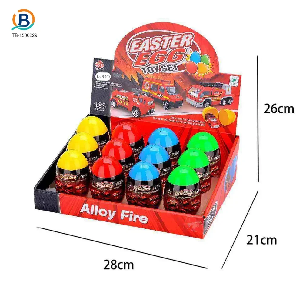 Diecast Fire Truck, Twist-Egg Style, 12 Collectable Style (TB-1500229) — product photograph 5