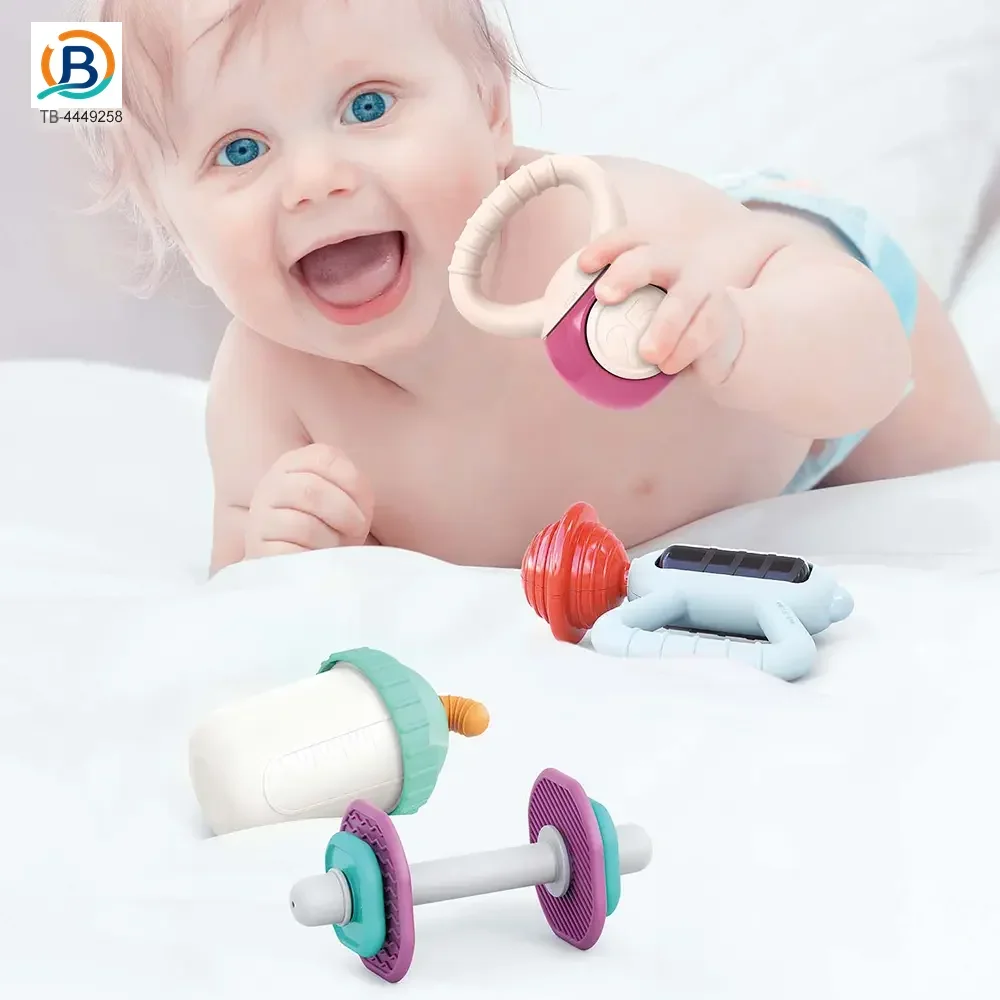 Baby Teether and Rattle Set, Fitness Theme (TB-4449258) — illustrated product details, panel 2