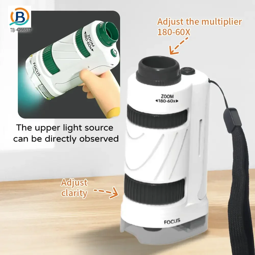 Portable Microscope Specimen Toy, Kids Microscope (TB-4266517) — product photograph 2