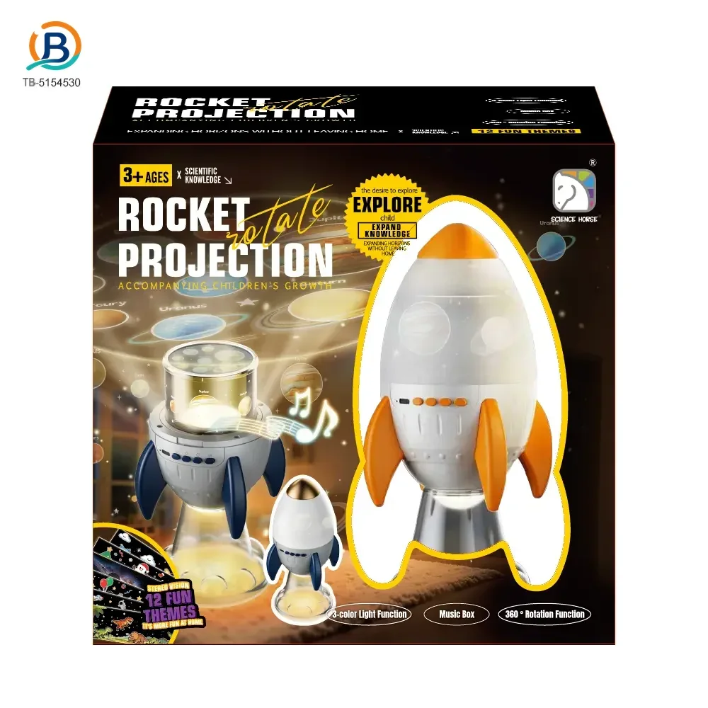Star Projector Night Light, Space Rocket-Shaped Toy (TB-5154530) — product photograph 6