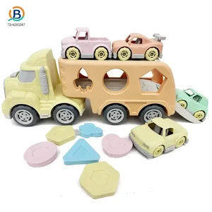 Wholesale Wheat Straw Car Toy, Trailer Truck – Custom Car Toy Factory Supply