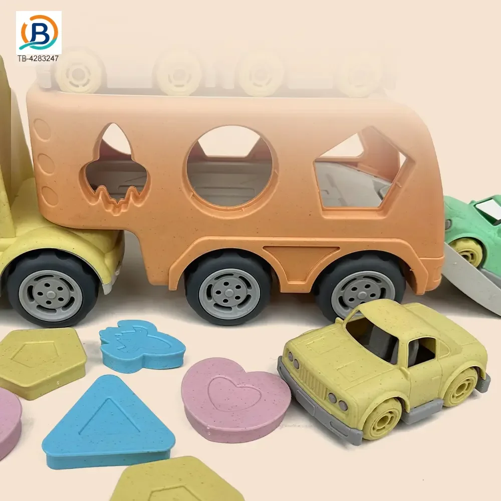 Wheat Straw Car Toy, Trailer Truck (TB-4283247) — product photograph 2