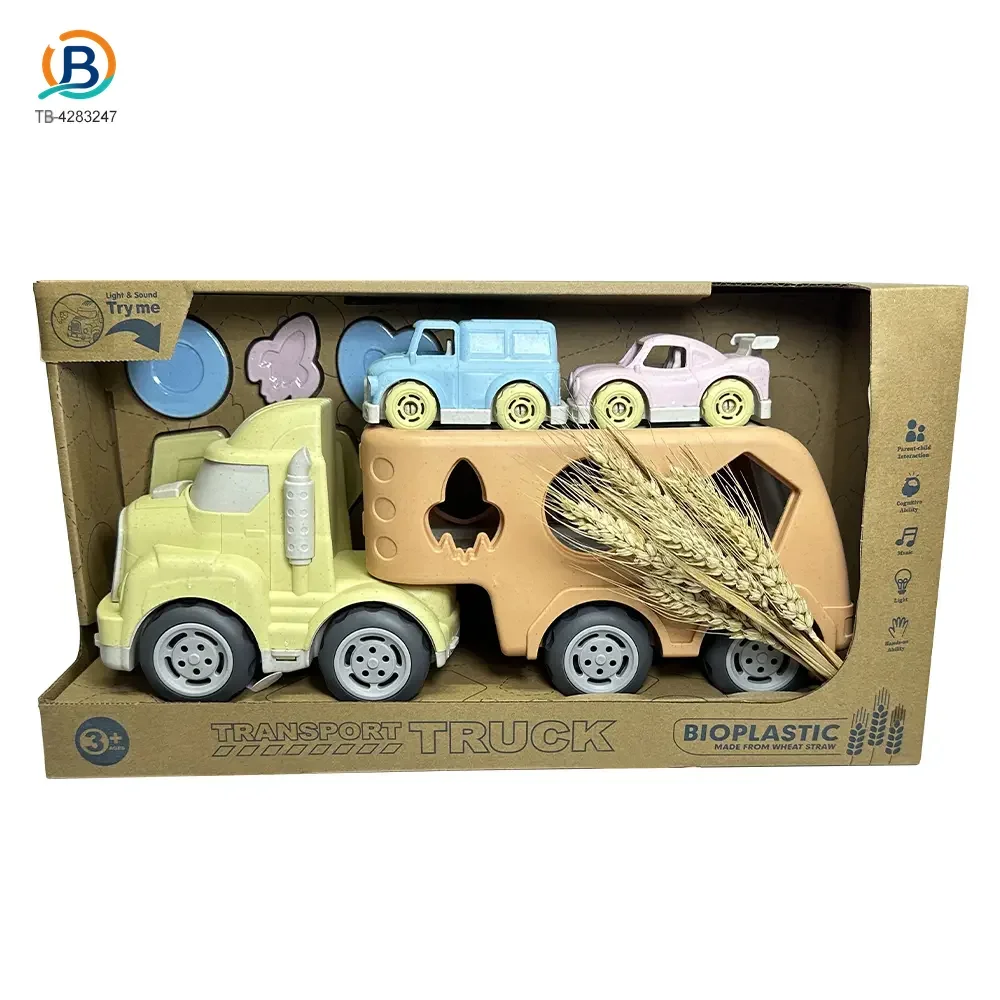 Wheat Straw Car Toy, Trailer Truck (TB-4283247) — product photograph 5