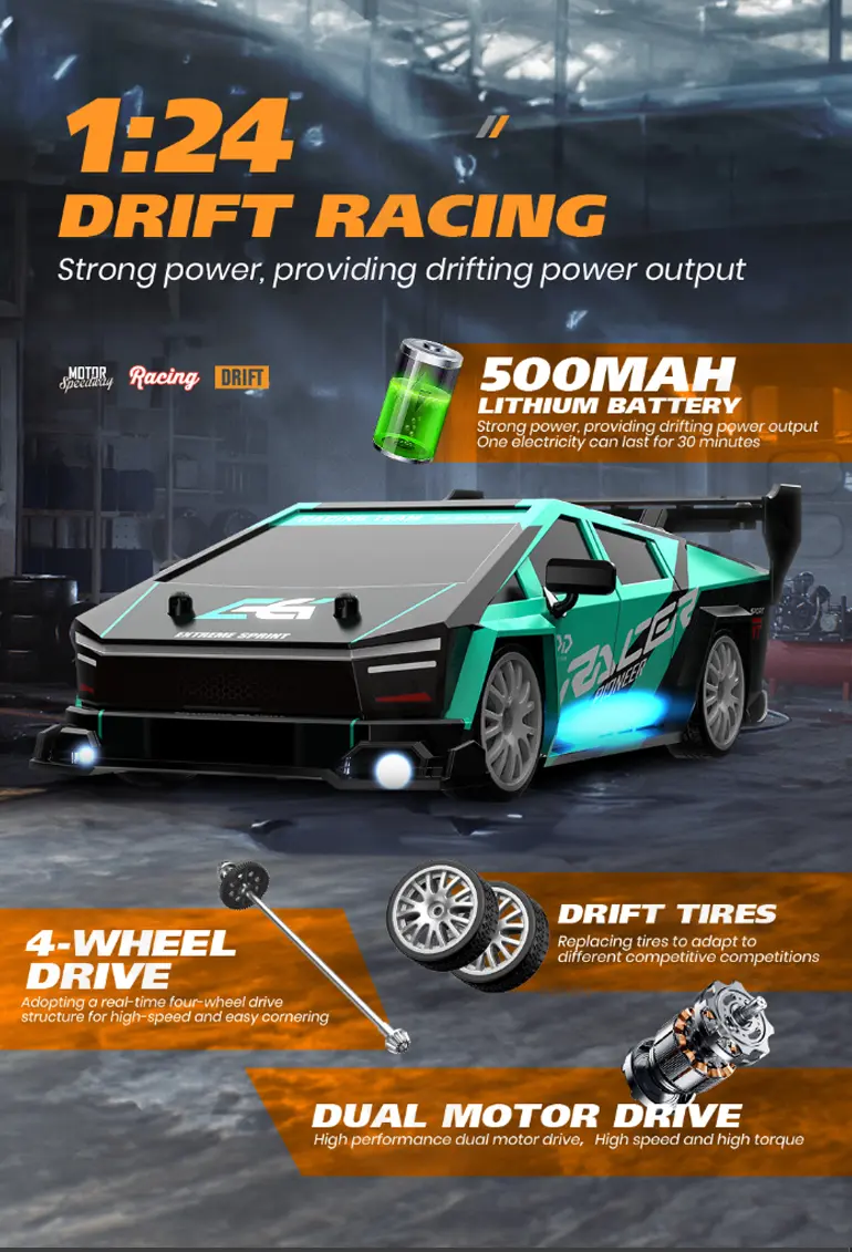 1:24 Scale RC Drift Car Supply (TB-4375027) — illustrated product details, panel 3