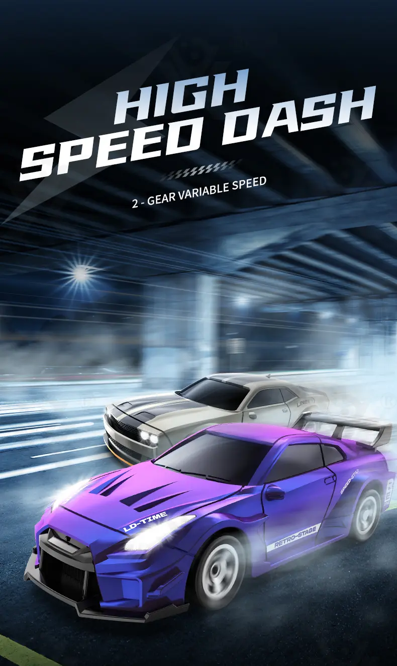 1:64 Scale Desktop Drift Car, Type-C Charging (TB-4974344) — illustrated product details, panel 3