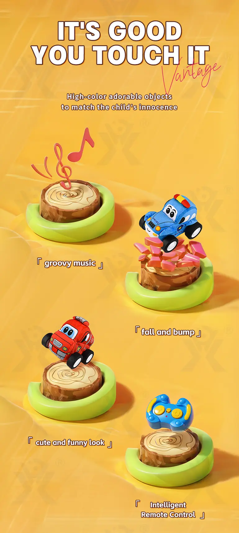 RC Plush Car Toy, Engineering Theme (TB-4507815) — illustrated product details, panel 2