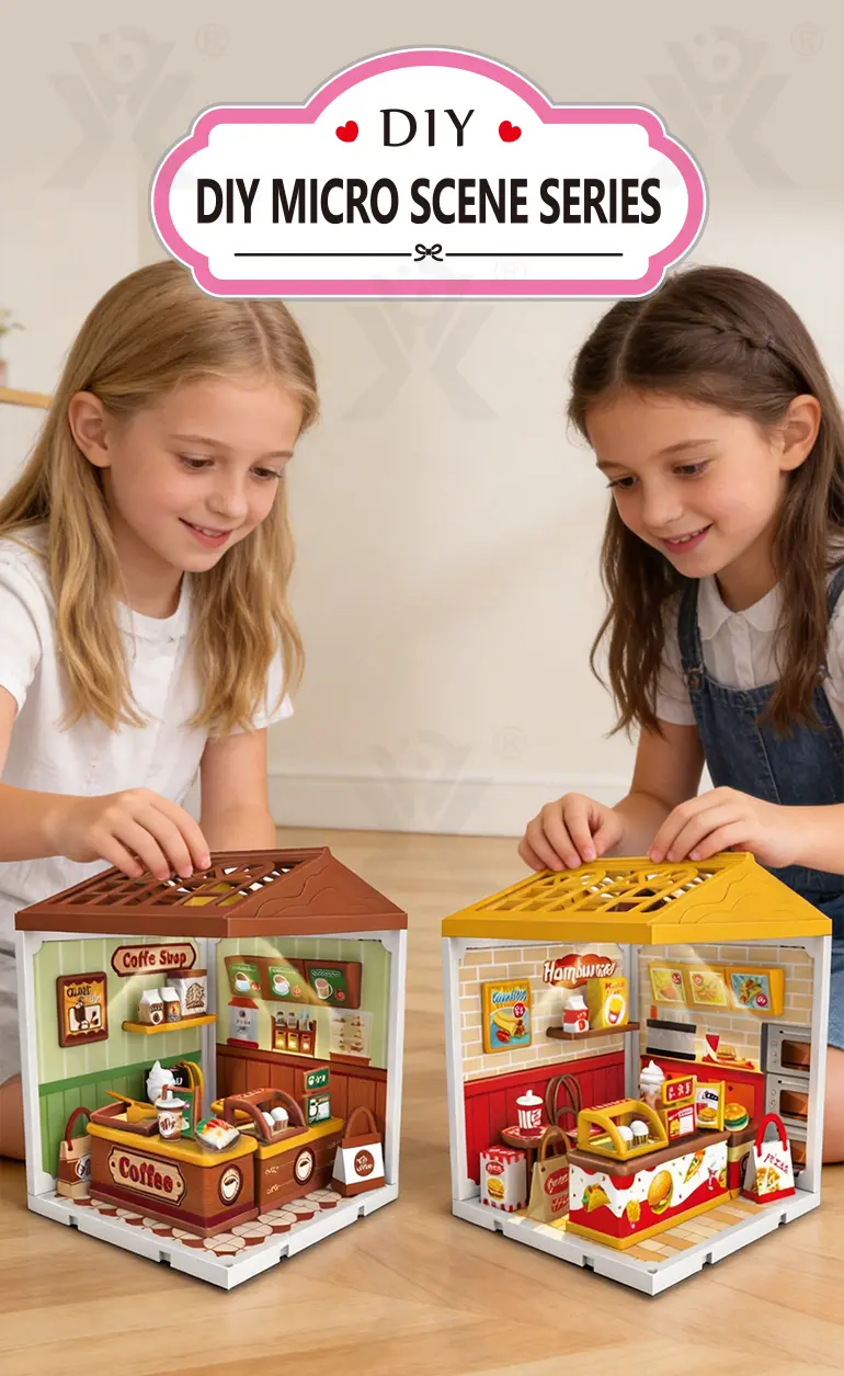 DIY Micro Scene Store Kit, DIY Mini House (TB-5169824) — illustrated product details, panel 1