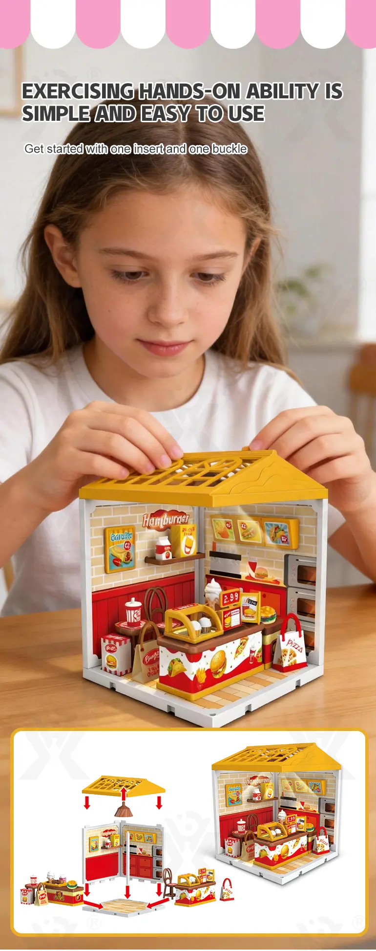 DIY Micro Scene Store Kit, DIY Mini House (TB-5169824) — illustrated product details, panel 2