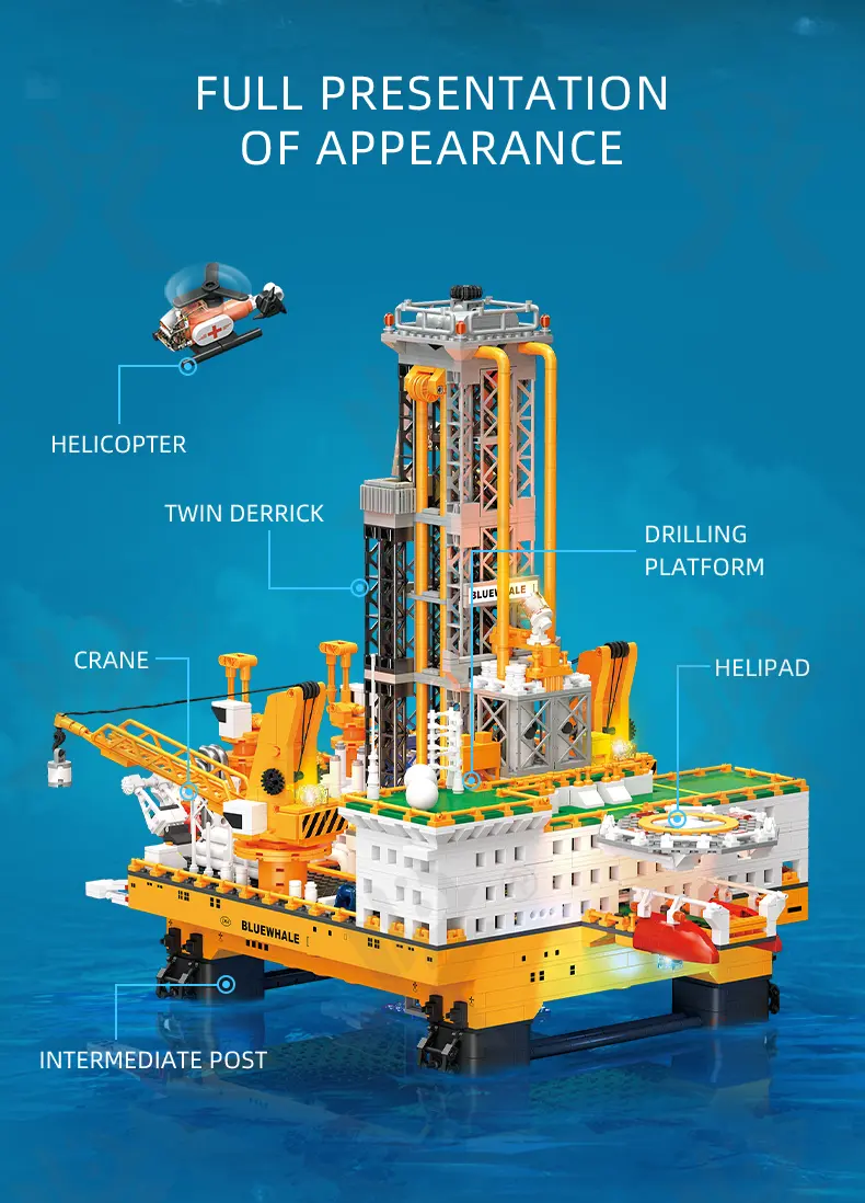 Drilling Platform Building Kit (TB-4842424) — illustrated product details, panel 3