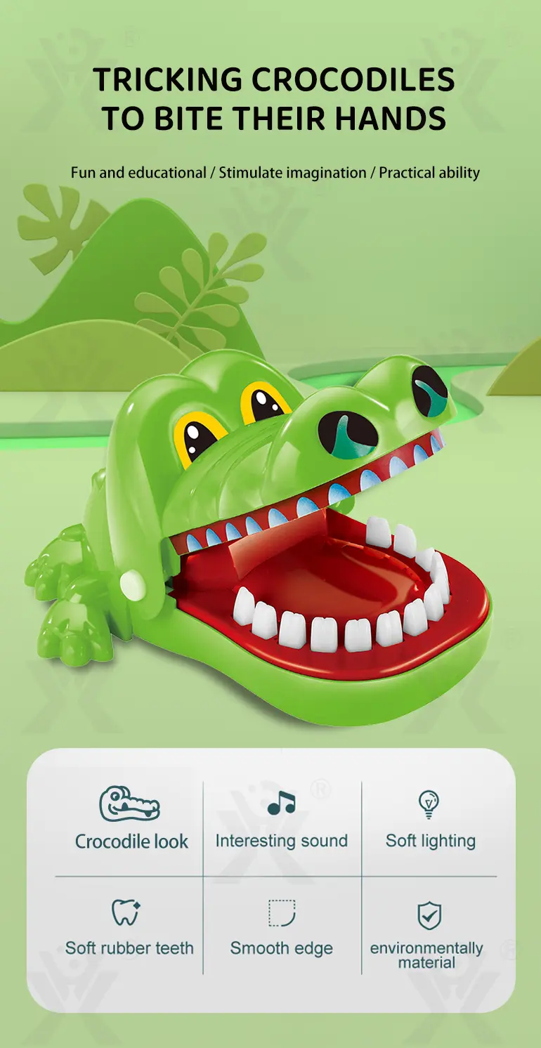 Crocodile Dentist Toy (TB-2001759) — illustrated product details, panel 1