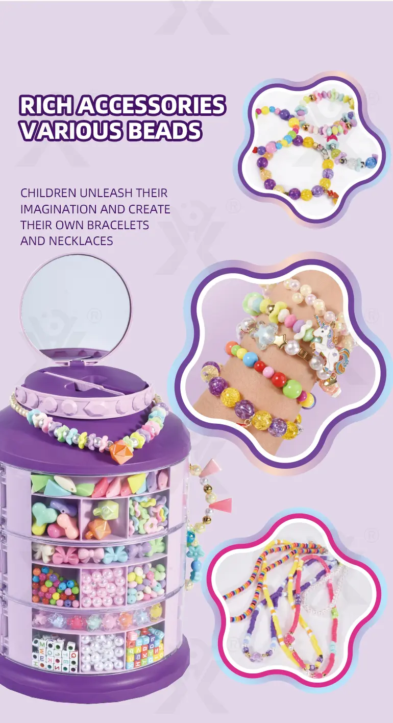 DIY Jewelry Set Toy with mirror (TB-4309152) — illustrated product details, panel 3