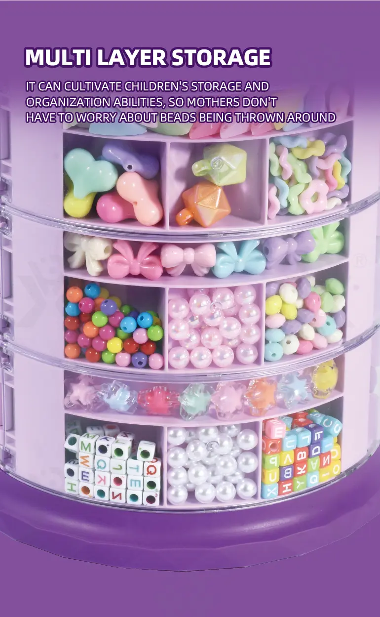 DIY Jewelry Set Toy with mirror (TB-4309152) — illustrated product details, panel 4