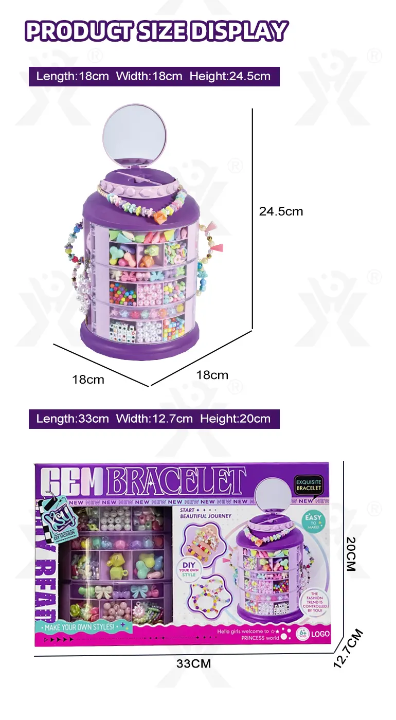 DIY Jewelry Set Toy with mirror (TB-4309152) — illustrated product details, panel 7