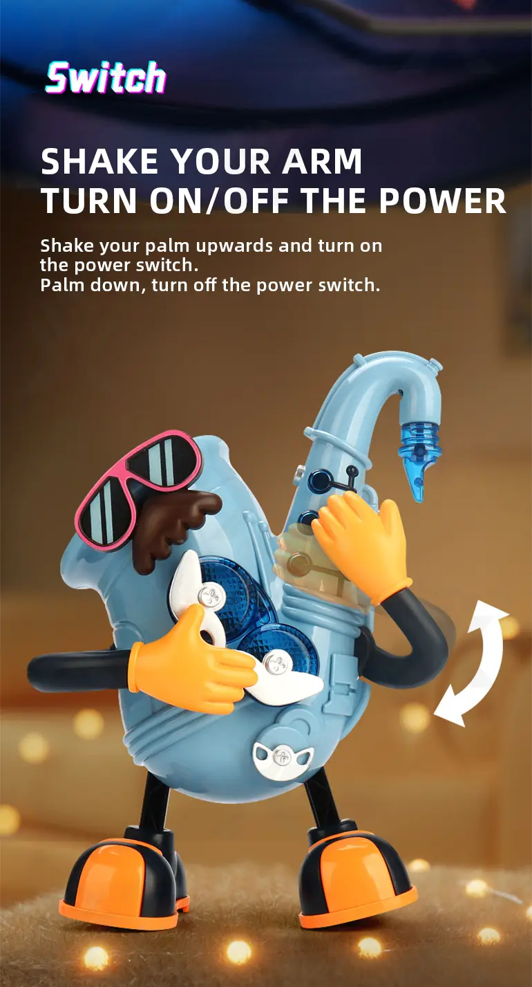 Dancing Saxophone Toy, Building the Sense of Rhythm (TB-4268781) — illustrated product details, panel 4